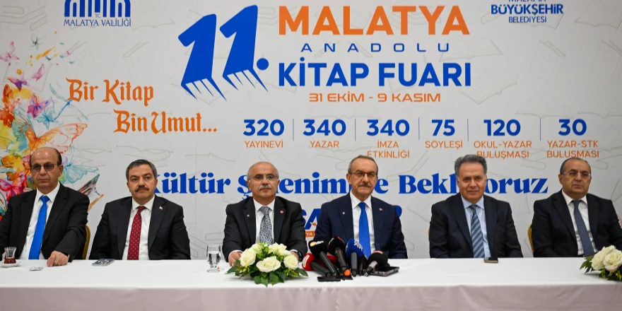 11. Malatya Anadolu Kitap Fuarı 31 Ekim’de Kapılarını Açıyor