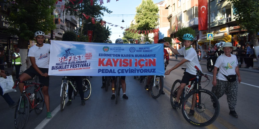 200 bisikletli Malatya tarihini tanımak için Malatya’da