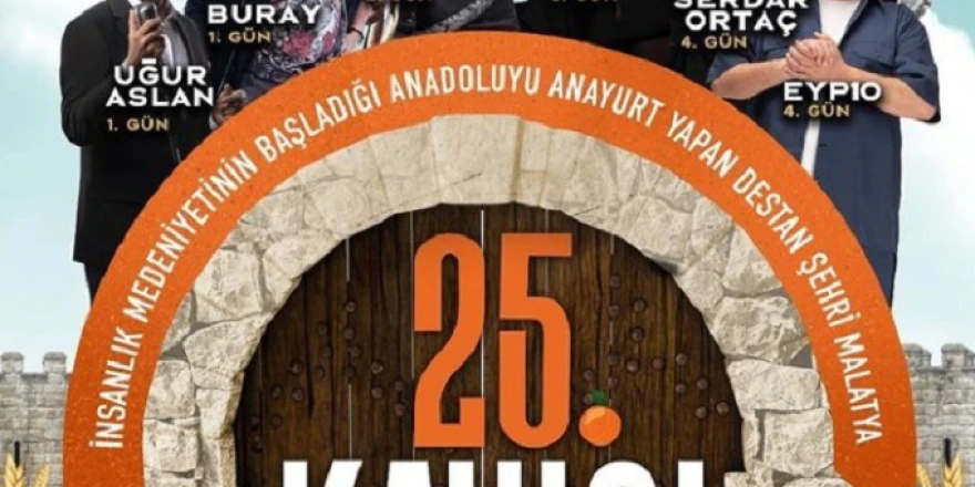 25. Kayısı Festivalinde Konser Alacak Sanatçılar Belli Oldu
