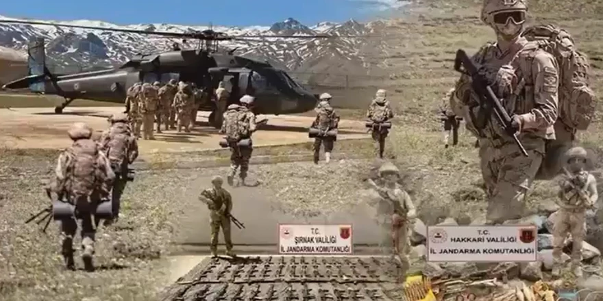 30 İlde Terör Operasyonlarında Mağara Ve Sığınaklar İmha Edildi