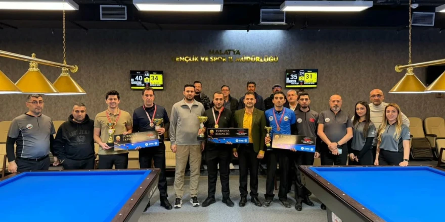 4. Geleneksel Yeşilyurt Belediyesi Ödüllü 3 Bant Bilardo Turnuvası Tamamlandı