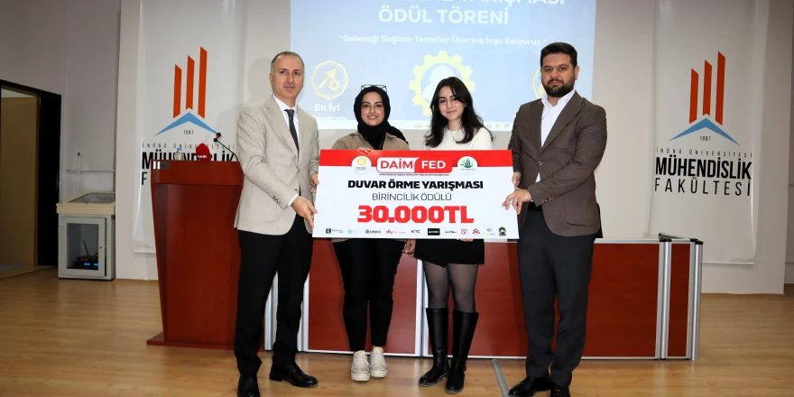 Akademi İle Sektör Aynı Sahada: İnönü Üniversitesi’nde Duvar Örme Yarışması Ödüllerle Sonuçlandı