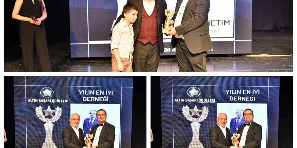 Altın Başarı Ödülleri Malatya’da sahiplerini buldu, Süleyman Eski geceye iki ödülle damga vurdu