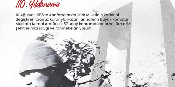 Anafartalar zaferi’nin 110. yılında şehitler anıldı