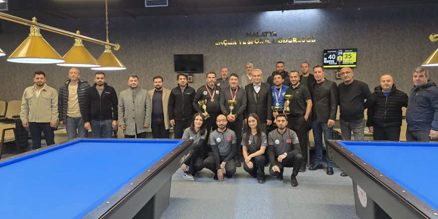 Aslantepe 3 Bant Bilardo Turnuvası Tamamlandı