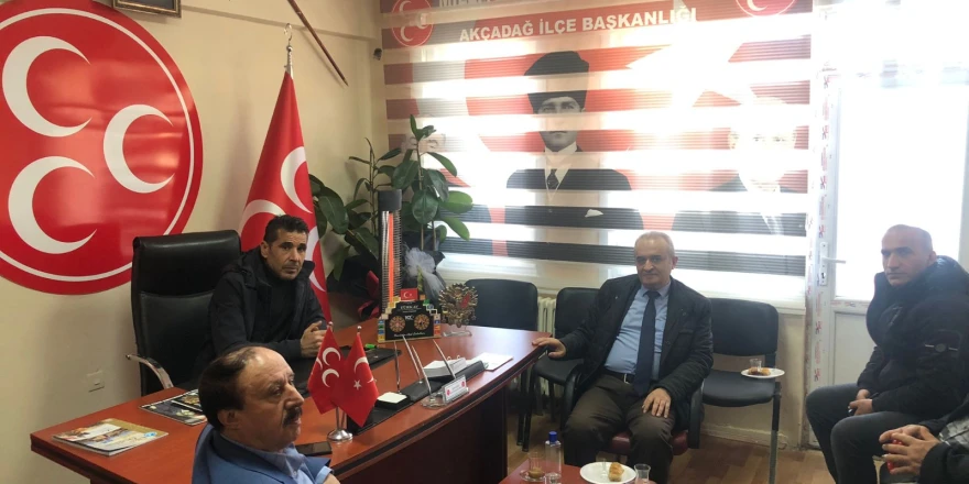 Başkan Dağ'dan, MHP Akçadağ İlçe Başkanlığına Hayırlı Olsun Ziyareti