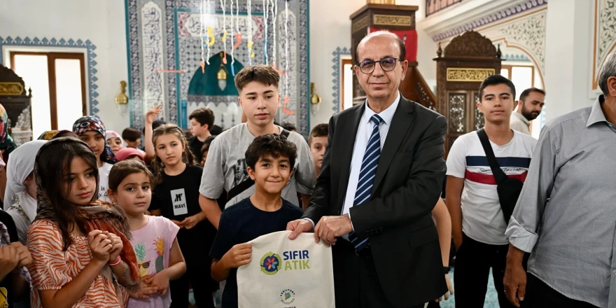 Başkan Geçit, Kuran Kursu Öğrencilerine Sağlıklı Çevrenin Önemini Anlattı