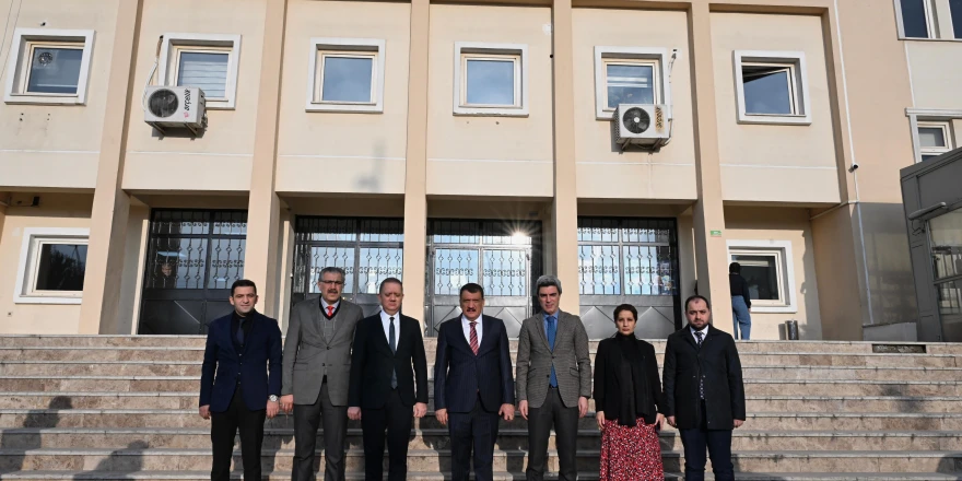 Başkan Gürkan İl Milli Eğitim Müdürü Behçet Bakır’a Hayırlı Olsun Ziyaretinde Bulundu