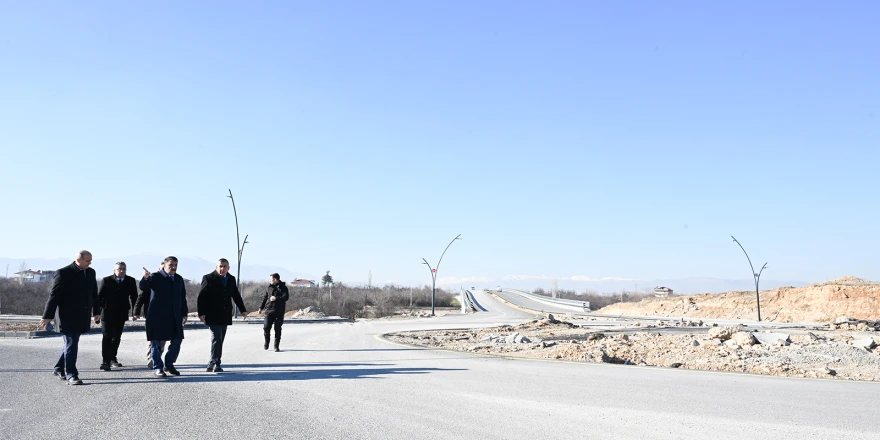 başkan gürkan kuzey kuşak yolu bağlantı yolunda incelemelerde bulundu