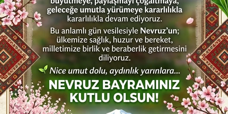 Başkan Süleyman Eski’ den Nevruz Mesajı