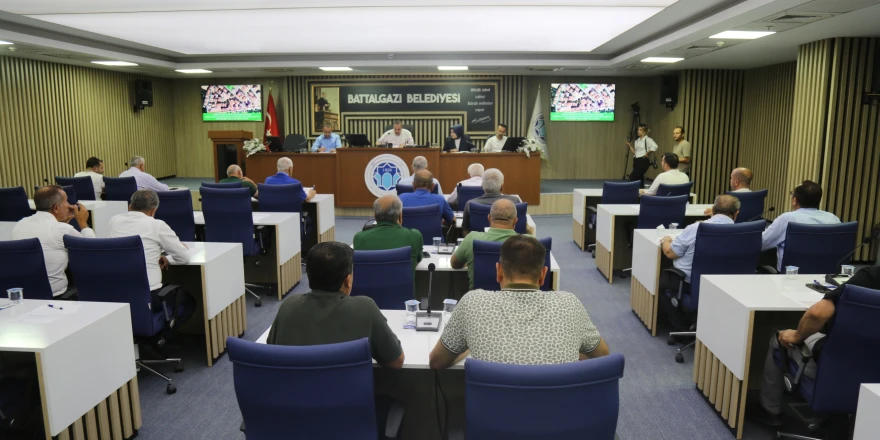 Battalgazi belediyesi ağustos ayı meclis toplantısı tamamlandı