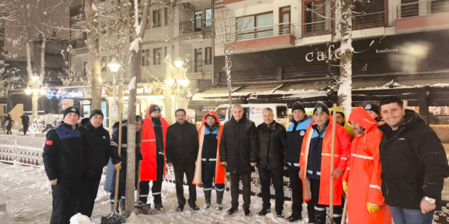 Battalgazi Belediyesi Gece Boyu Sahadaydı