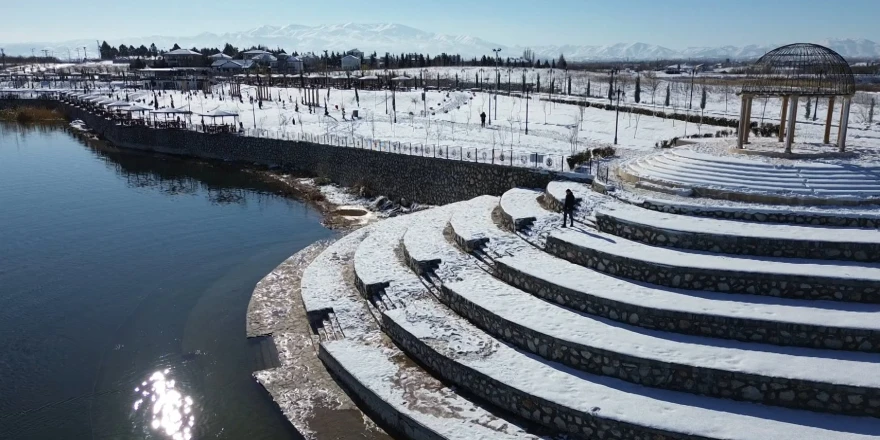 Battalgazi Karla Beyaza Büründü, Ortaya Kartpostallık Görüntüler Çıktı