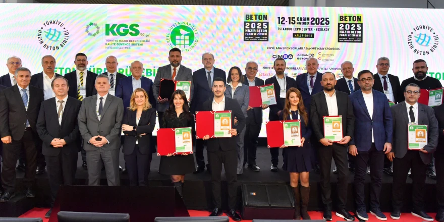 Beton Sürdürülebilirlik Konseyi (CSC) Sertifikası alan tesislere sertifikaları takdim edildi