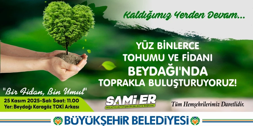 Beydağı Fidan Dikim Şenliği 25 Kasım’da