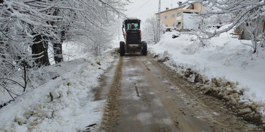 Büyükşehir Belediyesi Karla Mücadele Çalışmalarını İl Genelinde Aralıksız Sürdürüyor