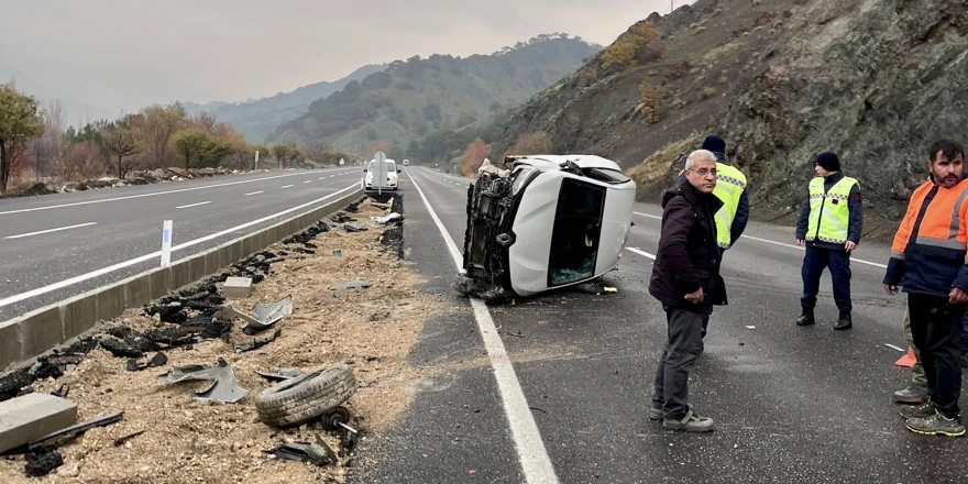 Doğanşehir Karanlıkdere Mevkiinde Trafik Kazası: 4 Yaralı