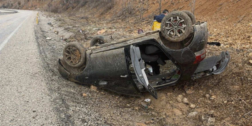 Doğanşehir’de Bayram Yolunda Kaza Ucuz Atlatıldı