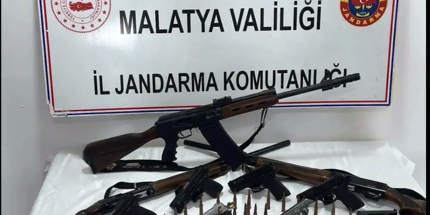 Doğanşehir’de Kaçak Silah Operasyonu: Cephanelik Ele Geçirildi