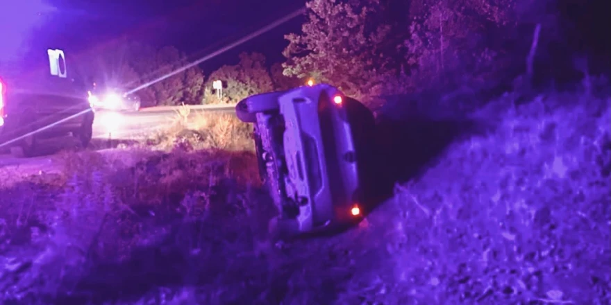 Doğanşehir’de otomobil şarampole devrildi: 4 yaralı