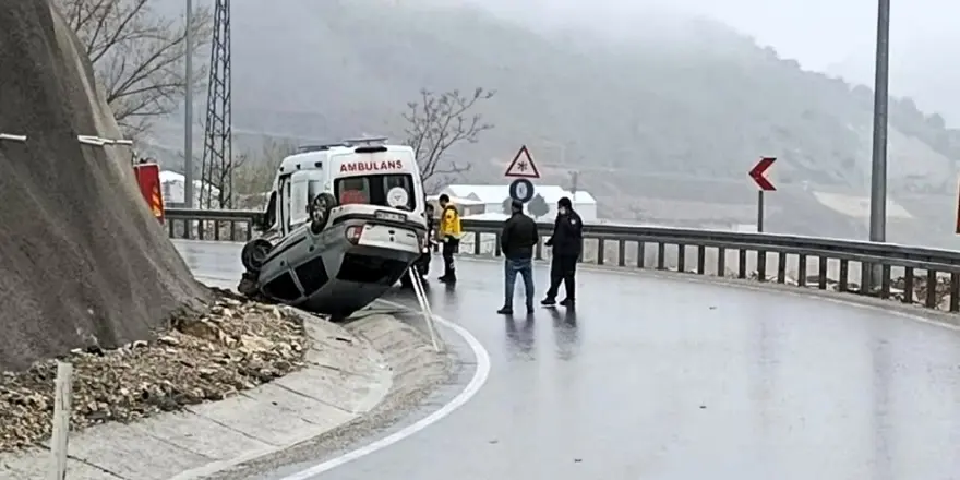 Doğanşehir’de Otomobil Takla Attı: 5 Kişi Yaralandı