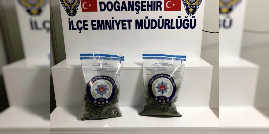Doğanşehir’de Uyuşturucu Operasyonu: 752 Gram Esrar Ele Geçirildi