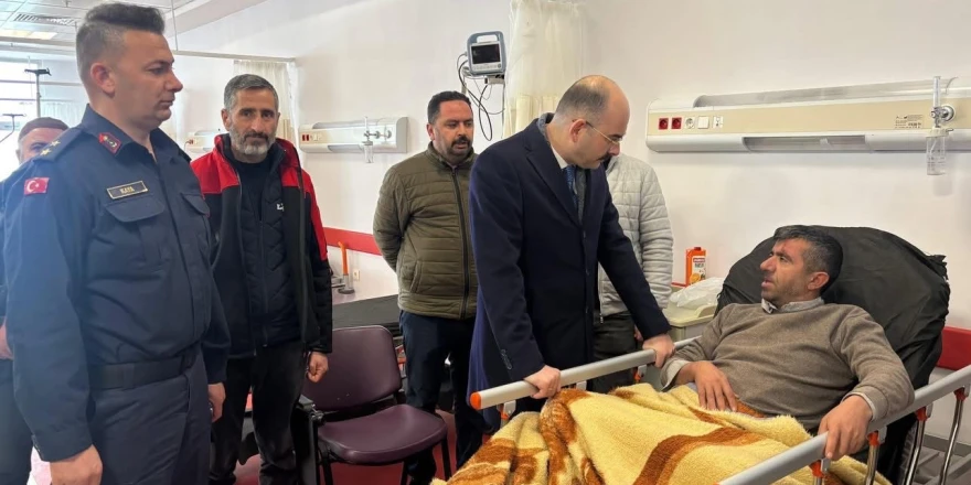 Gövdeli Mahalle Muhtarı Ali Sarıbaş Trafik Kazasında Yaralandı