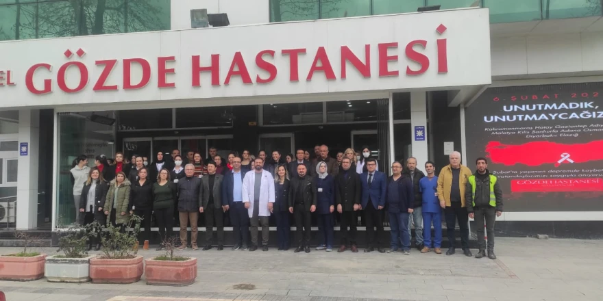 Gözde Hastanesi 6 Şubat’ı unutmadı