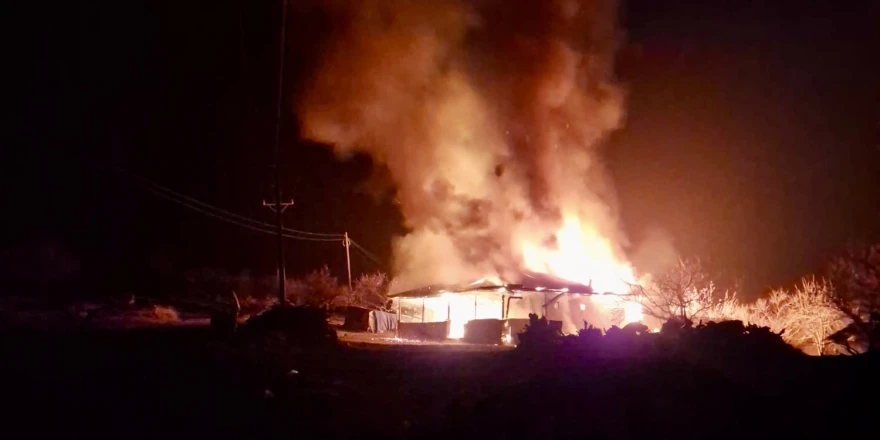 Hekimhan Kurşunlu’da Ev Yangını