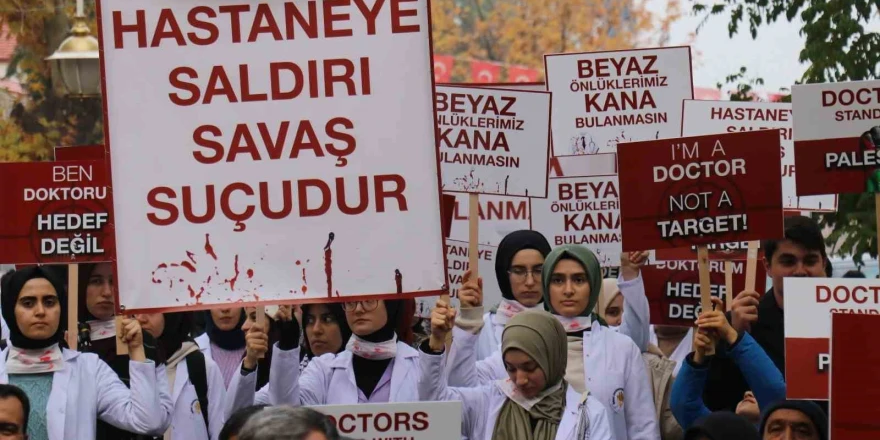 Hekimlerden Filistin için "sessiz yürüyüş"