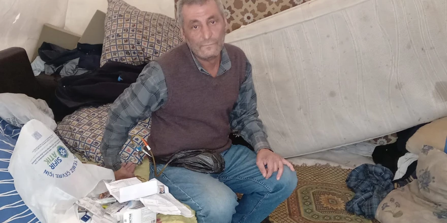 Karaciğer nakil hastasının çadırda yaşam mücadelesi