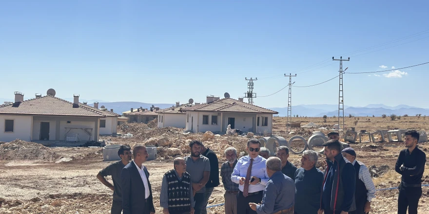 Kaymakam Osman Kurt, Tahtalı Mahallesinde Kırsal Konutları İnceledi