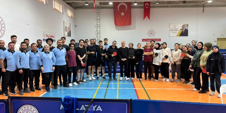 KYK Öğrencileri Masa Tenisinde Kıyasıya Rekabet Etti