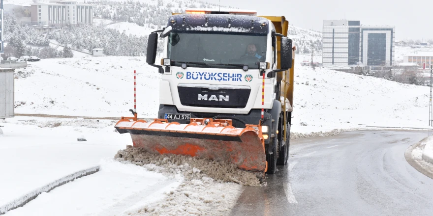 Malatya Büyükşehir Belediyesi Kar Yağışına Hazır