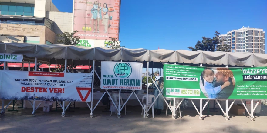 Malatya Umut Kervanı Derneği’nden Gazze İçin 5 Günlük Yardım Kermesi