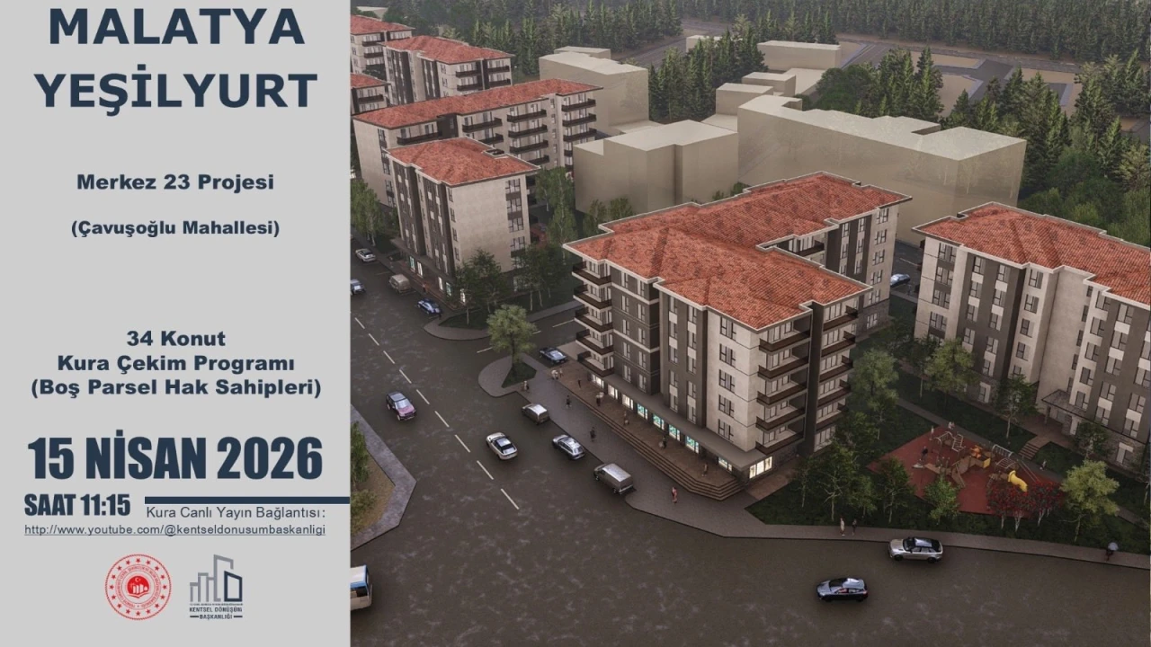 Malatya’da 108 Konut İçin Kura Çekimi Bugün Yapılacak