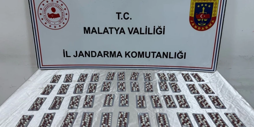 Malatya’da 661 Adet Sentetik Ecza Hap Ele Geçirildi