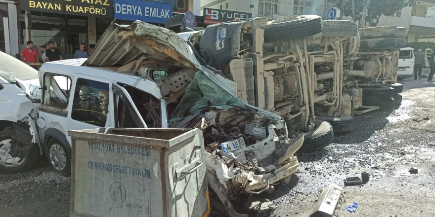 Malatya’da Facia Ucuz Atlatıldı, Hafriyat Kamyonu Ortalığı Savaş Alanına Çevirdi