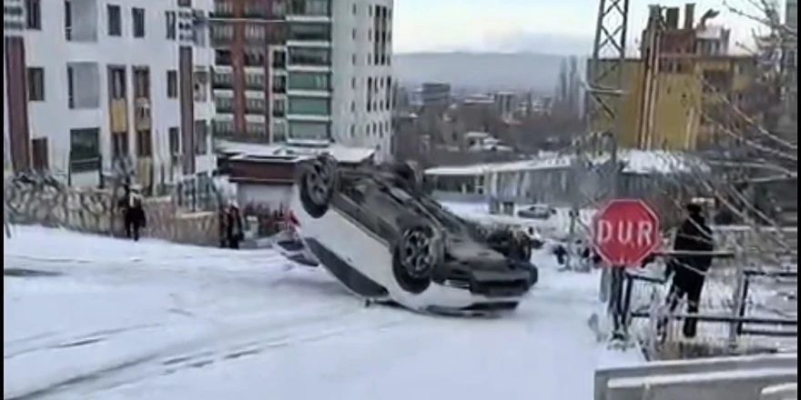 Malatya’da kar sonrası buzlanma kazaları şehir genelini felç etti
