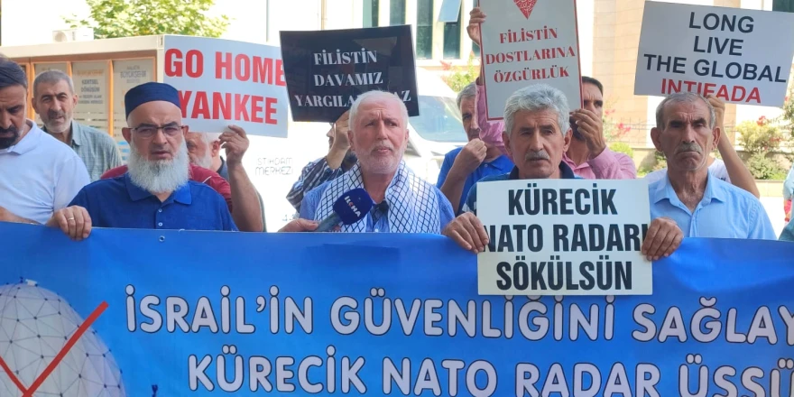 Malatya'da Kürecik Üssü ve İsrail politikalarına tepki