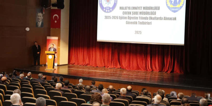 Malatya’da Okul Güvenliği Toplantısı Düzenlendi