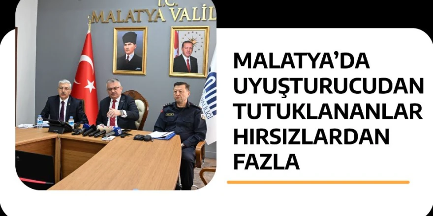 Malatya'da uyuşturucudan tutuklananlar hırsızlardan fazla