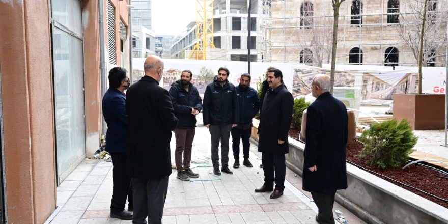 Başkan Taşkın, Akpınar Çarşı Merkezi’nde İncelemelerde Bulundu