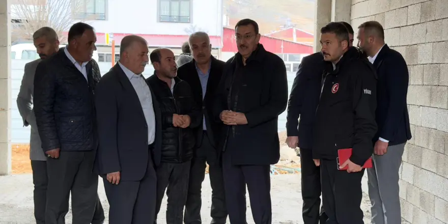 Bülent Tüfenkci Erkenek’te Konut Çalışmalarını İnceledi