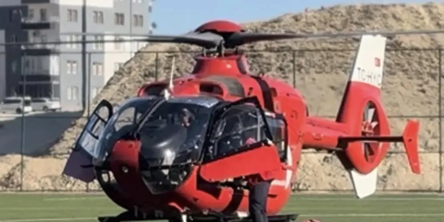 Darende’de Kalp Hastası Hava Ambulansıyla Malatya’ya Sevk Edildi