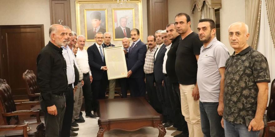 MESOB Başkanı Keskin ve Oda Başkanlarından Vali Yavuz’a Ziyaret