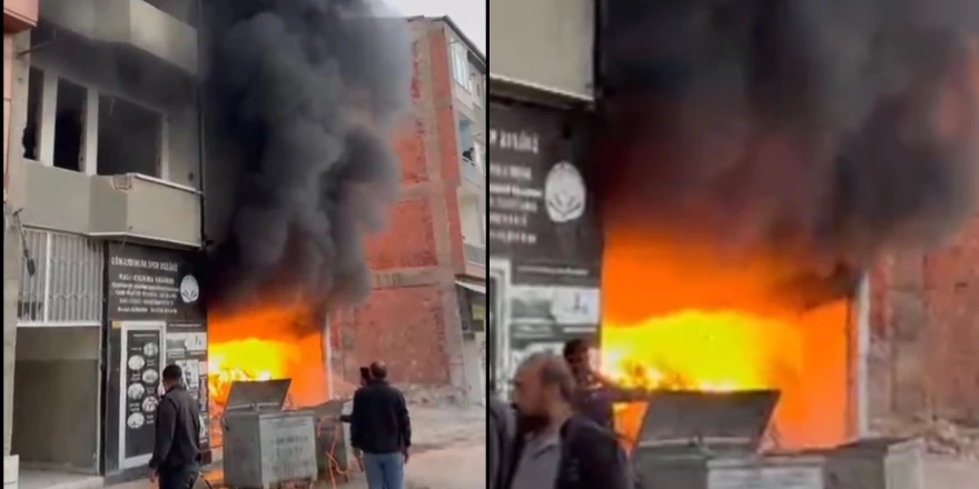 Niyazi Mahallesi’nde Metruk İş Yerinde Yangın