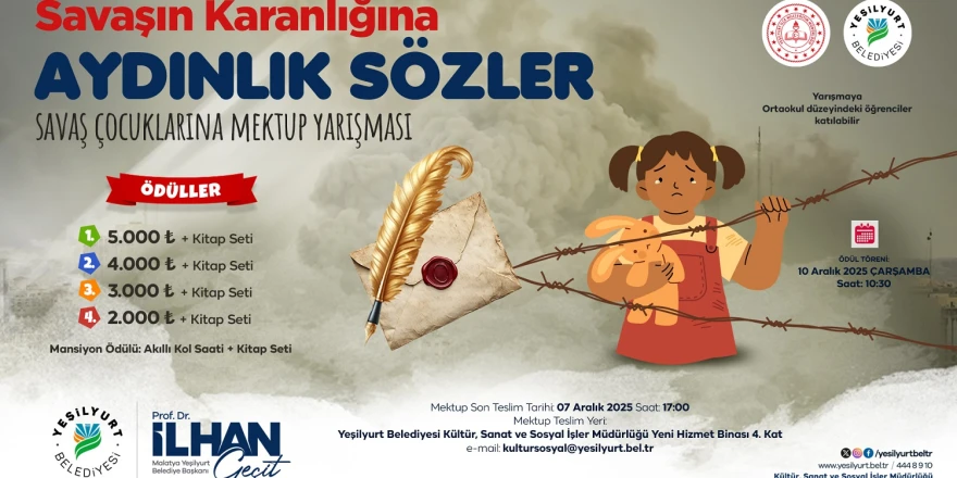 Ortaokul Öğrencileri Savaş Mağduru Çocuklara Kalemleriyle Seslenecek