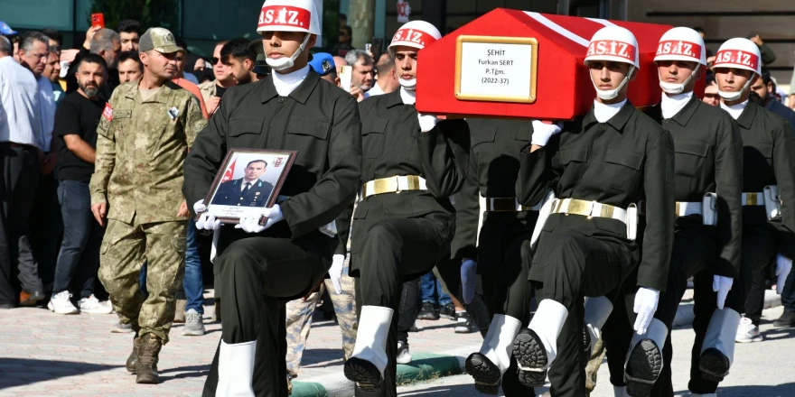 Pençe-Kilit Operasyon Bölgesi'nde Şehit Olan Piyade Teğmen Sert Son Yolculuğuna Uğurlandı