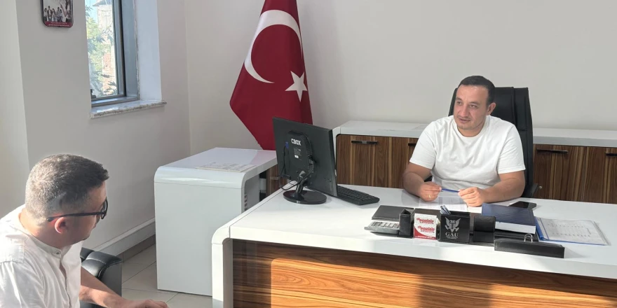 Pozitif Kurs Merkezi Sahibi Mustafa Döğüş’ten İş İnsanı Eren Yağız’a Ziyaret